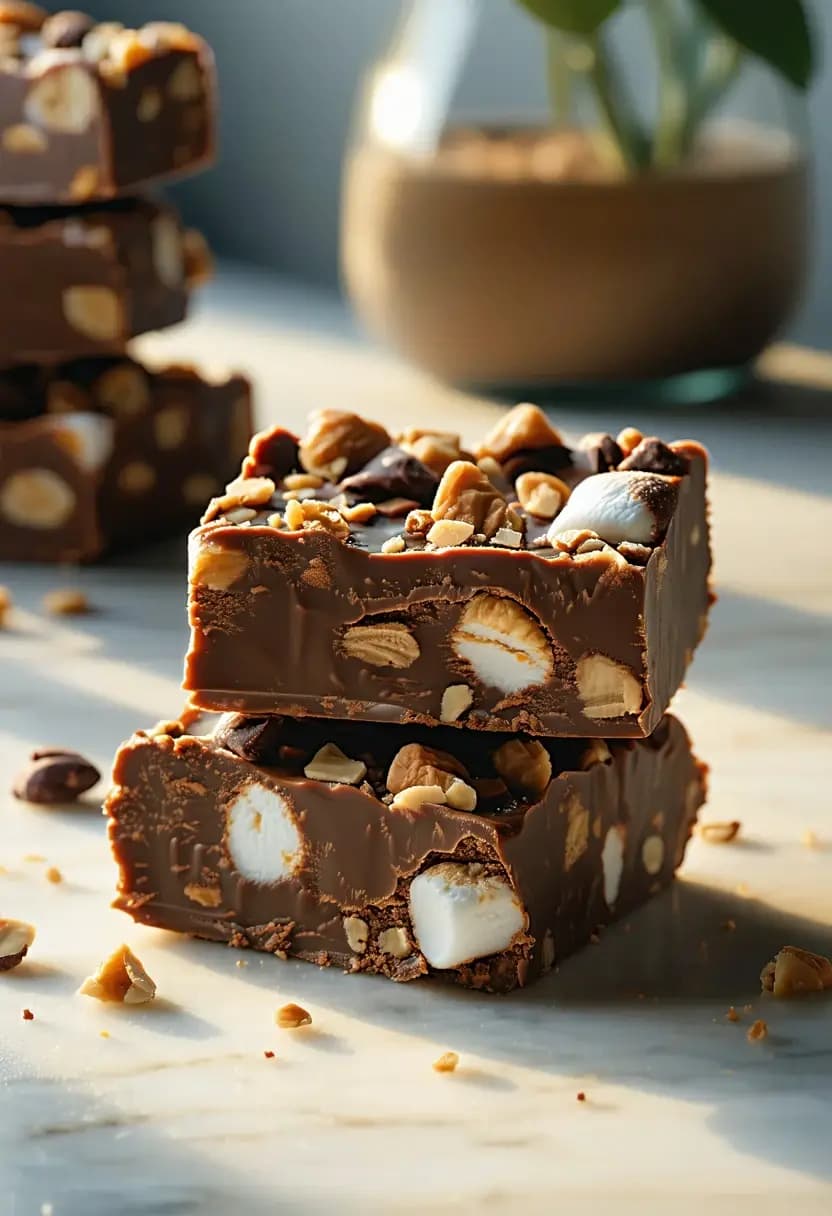 Receita de Fudge Rocky Road