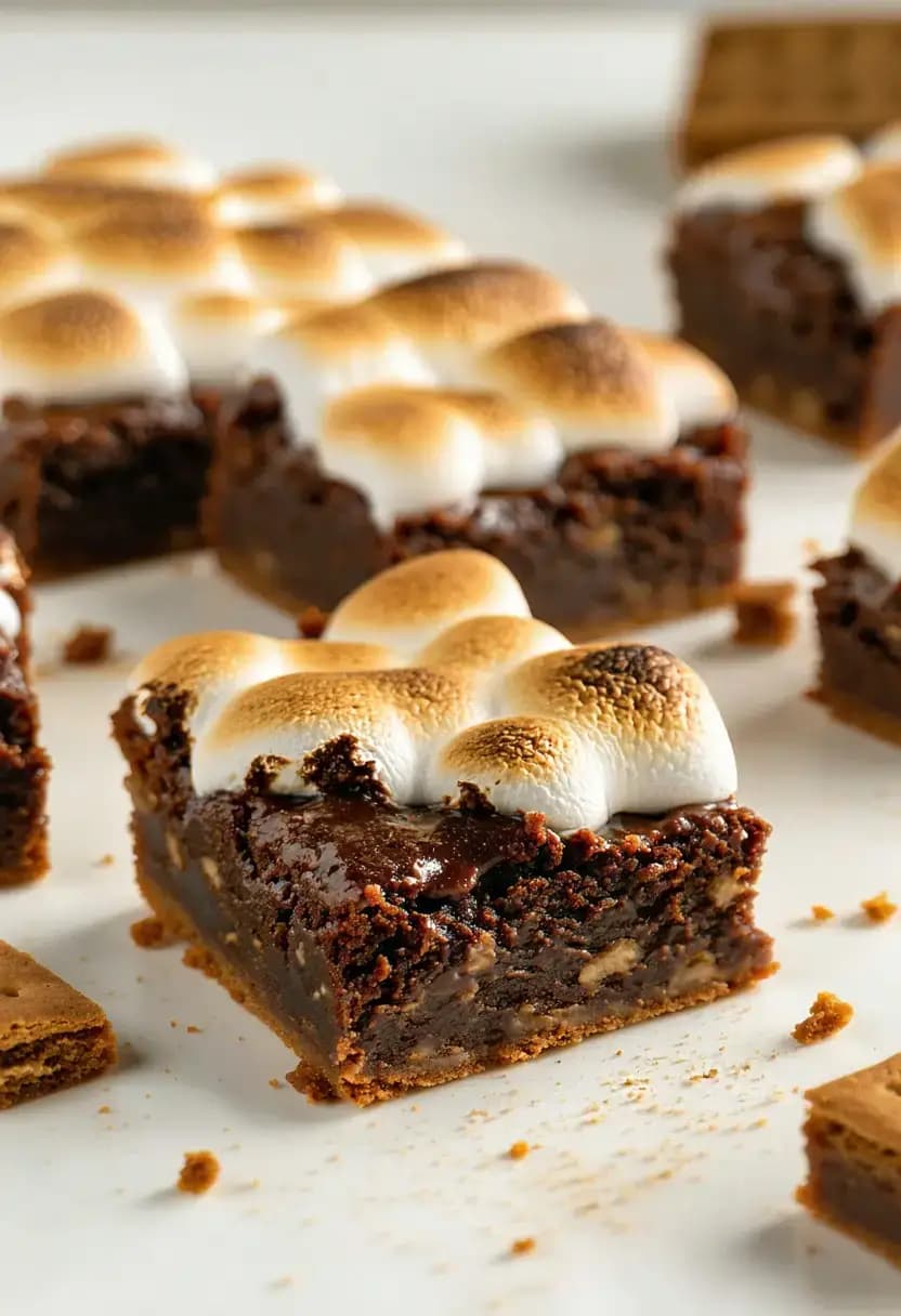 Receita de Brownies S'mores