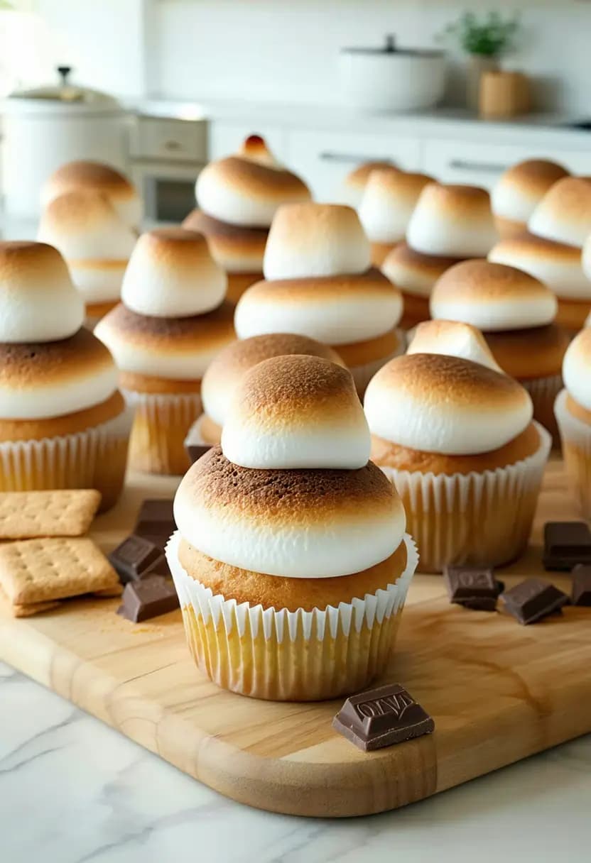 Receita de Cupcakes S'mores