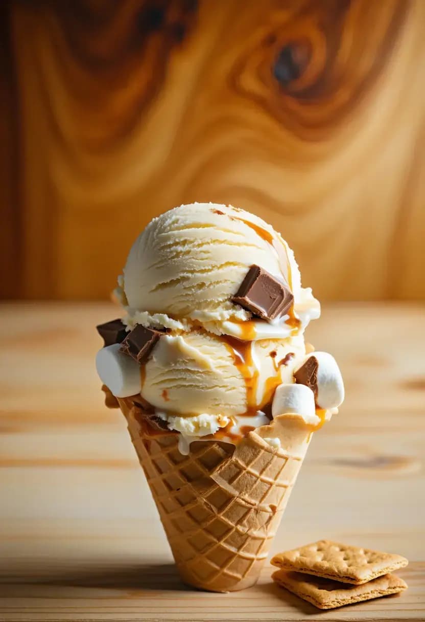 Receita de Sorvete de S'mores