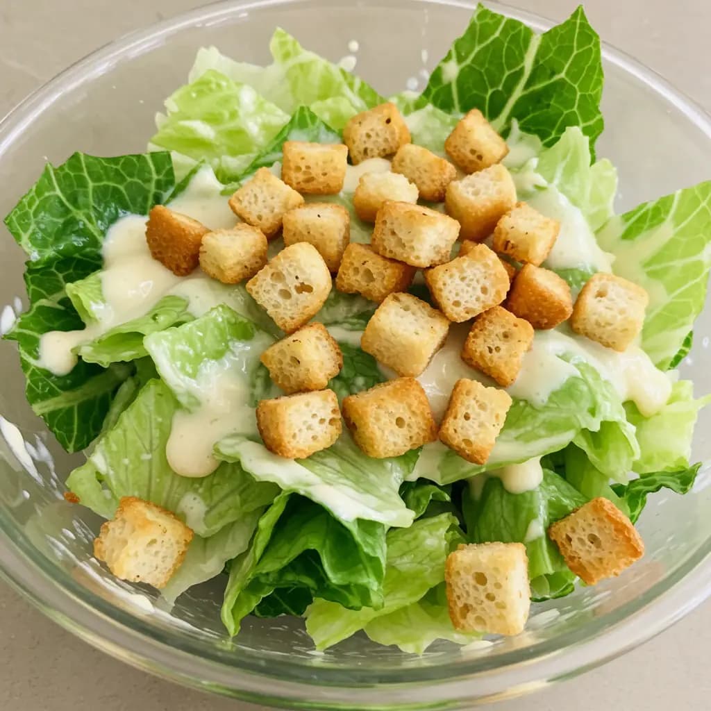 Receita de Salada Caesar Simples