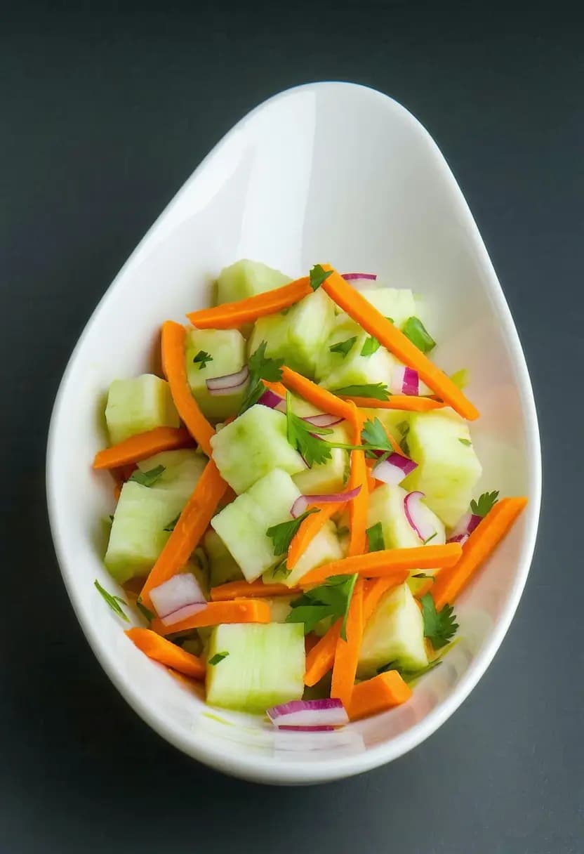 Receita de Salada de Chuchu com Cenoura