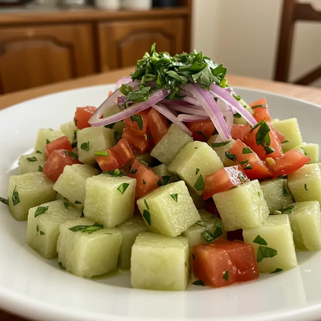 Receita de Salada de chuchu