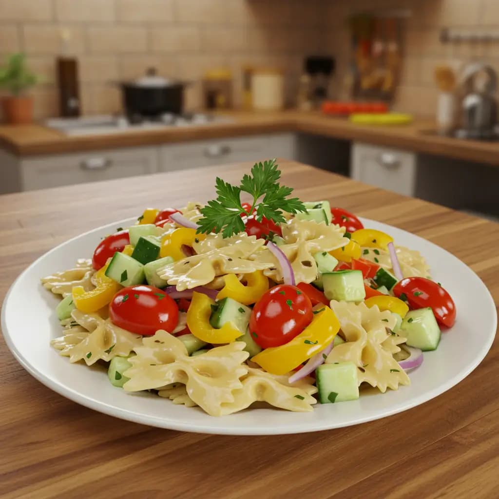 Receita de Salada de macarrão