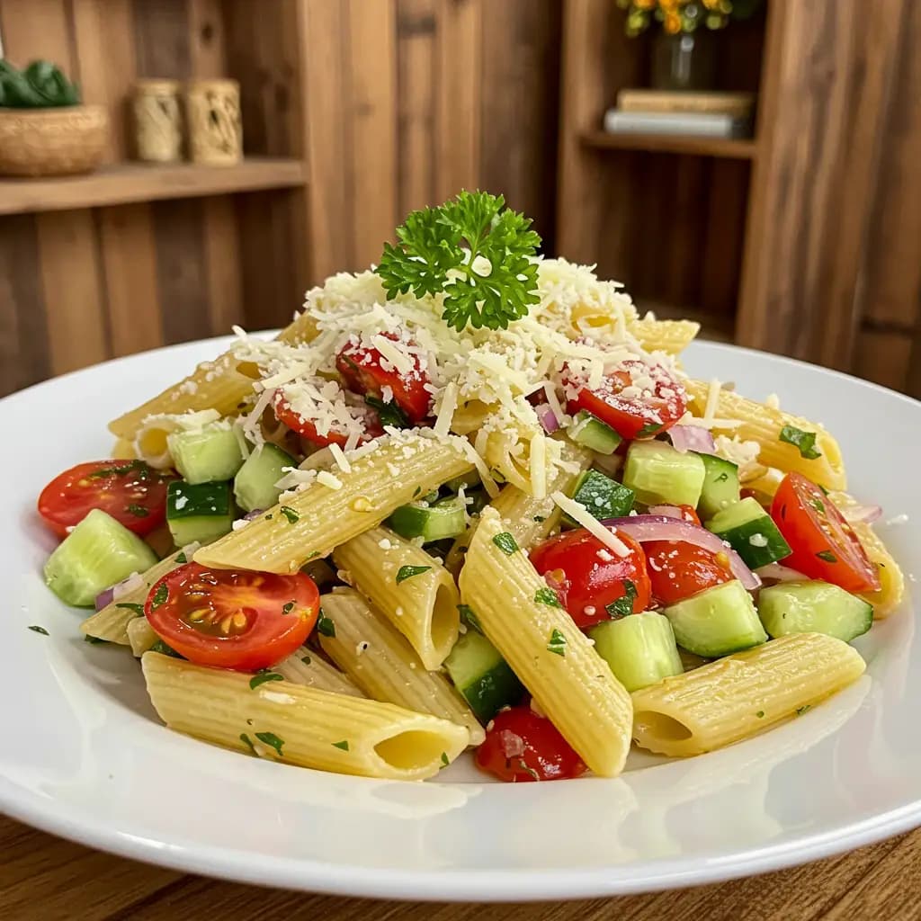 Receita de Salada de Macarrão