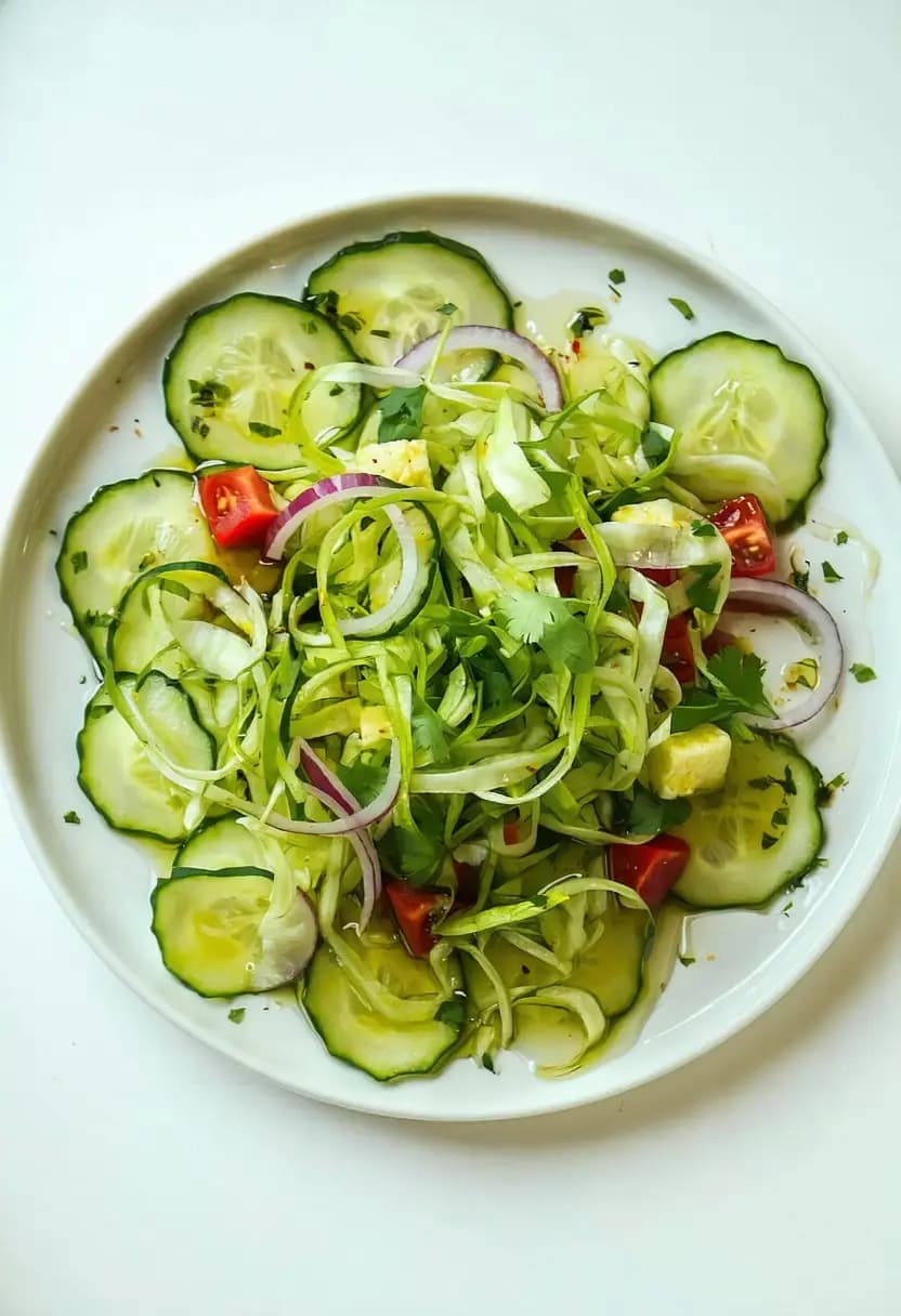 Receita de Salada de Pepino com Vinagrete