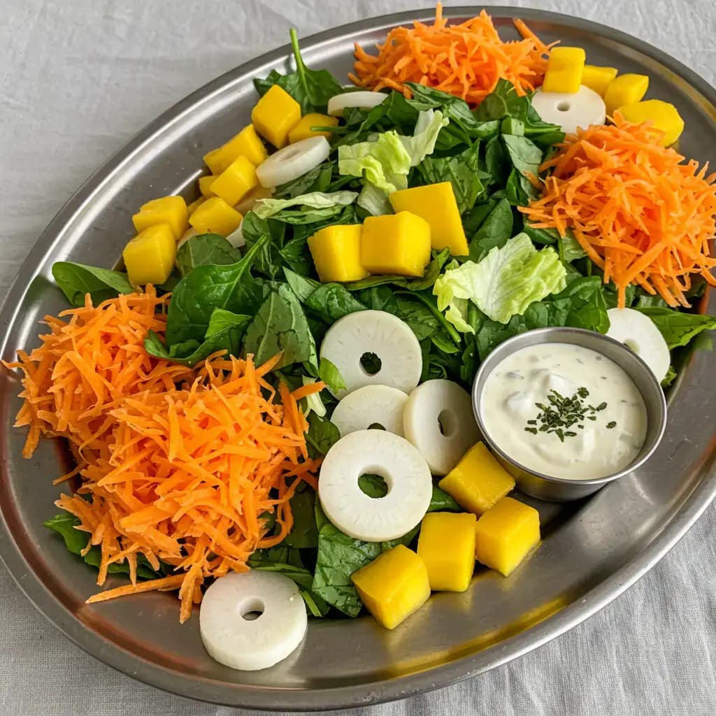 Receita de Salada Mista Tropical