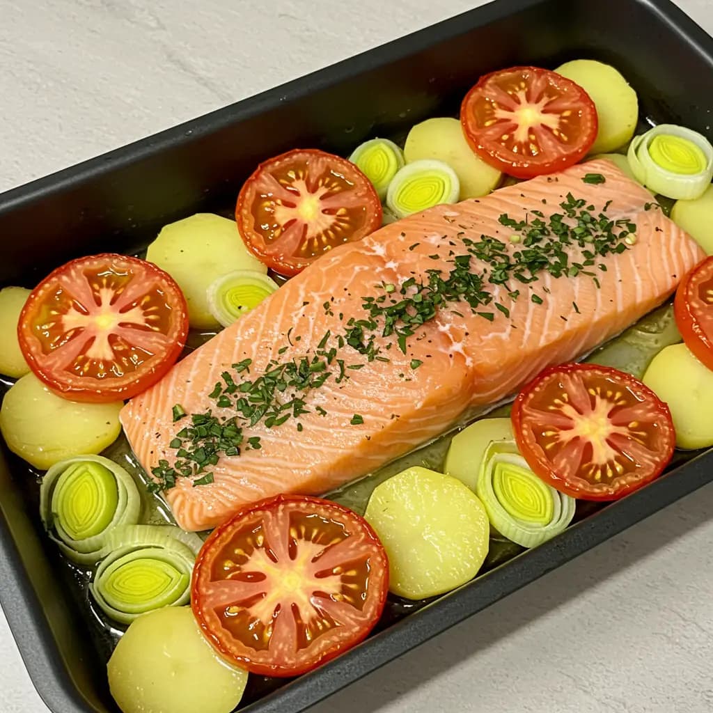 Receita de Salmão Assado com Ervas