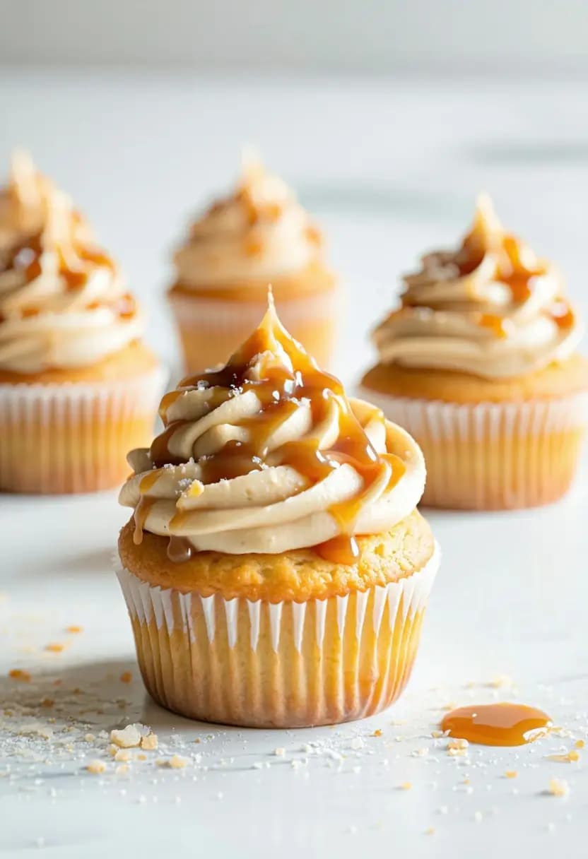 Receita de Cupcakes de Caramelo Salgado