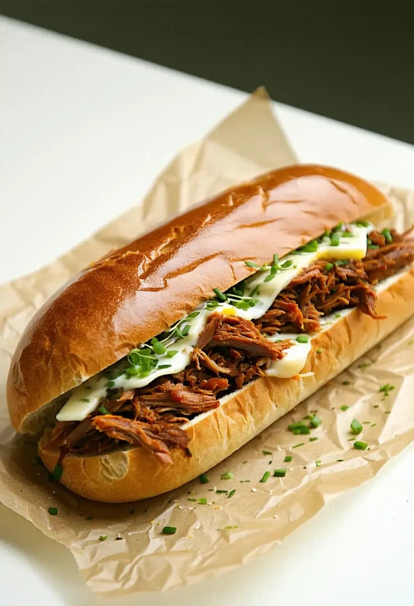 Receita de Sanduíche de Carne Seca