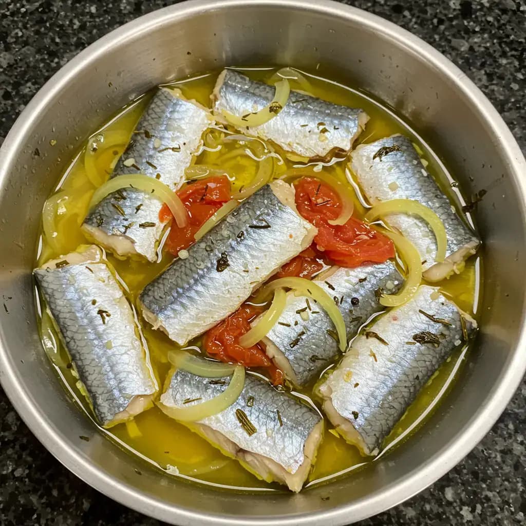 Receita de Sardinha em Escabeche