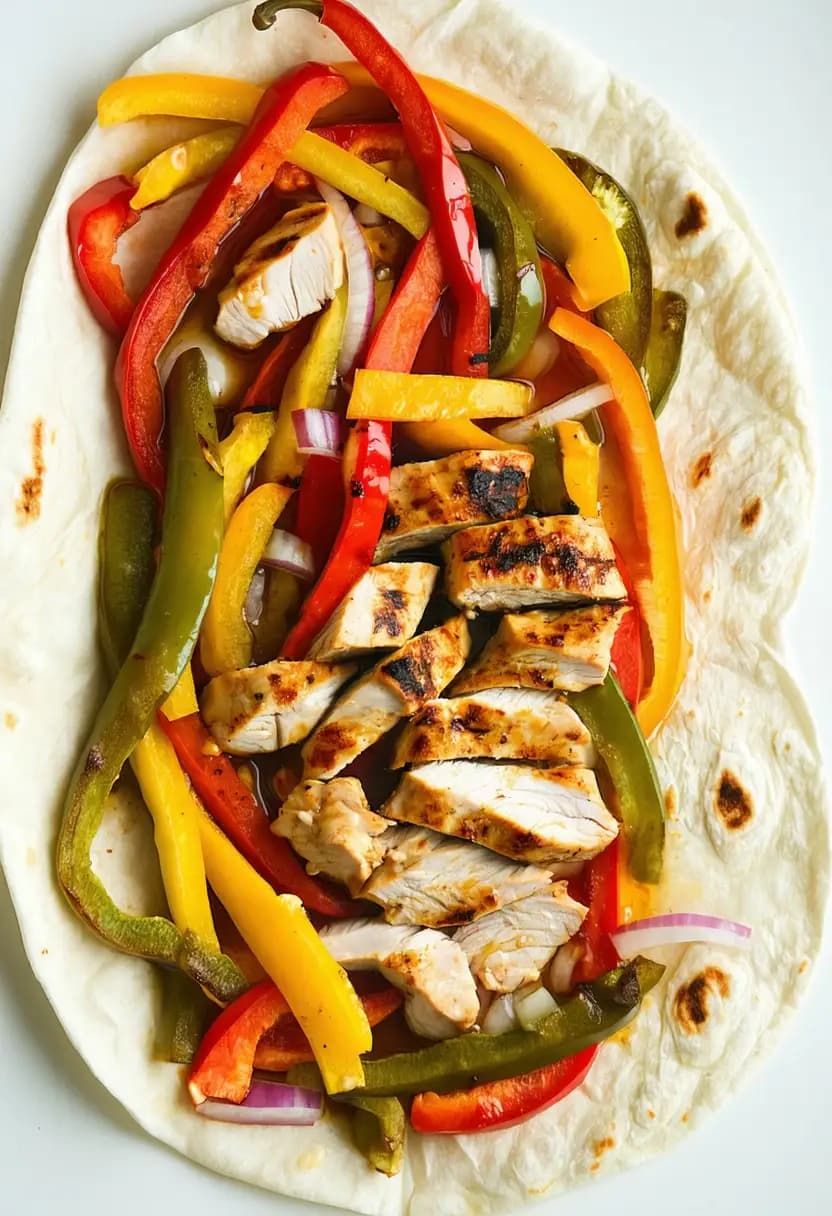 Receita de Fajitas de Frango na Assadeira