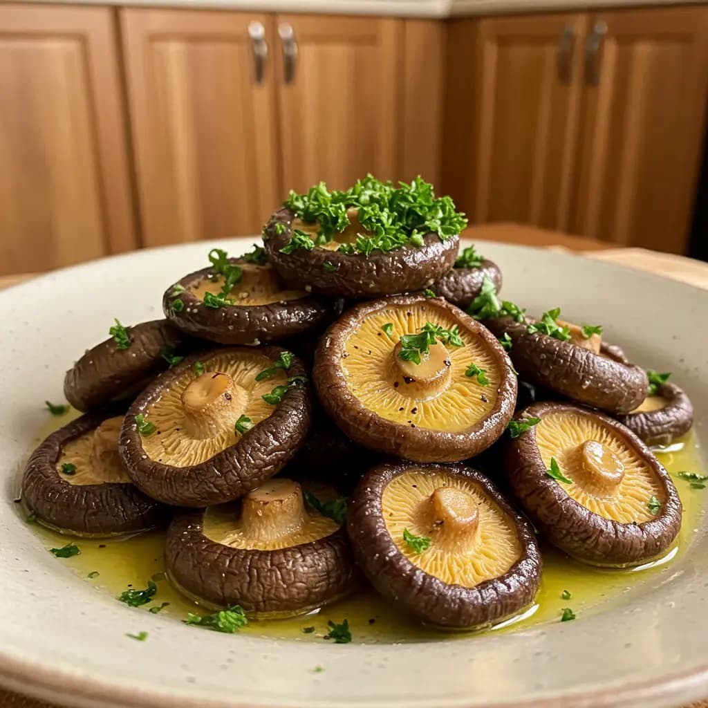 Receita de Shitake na manteiga