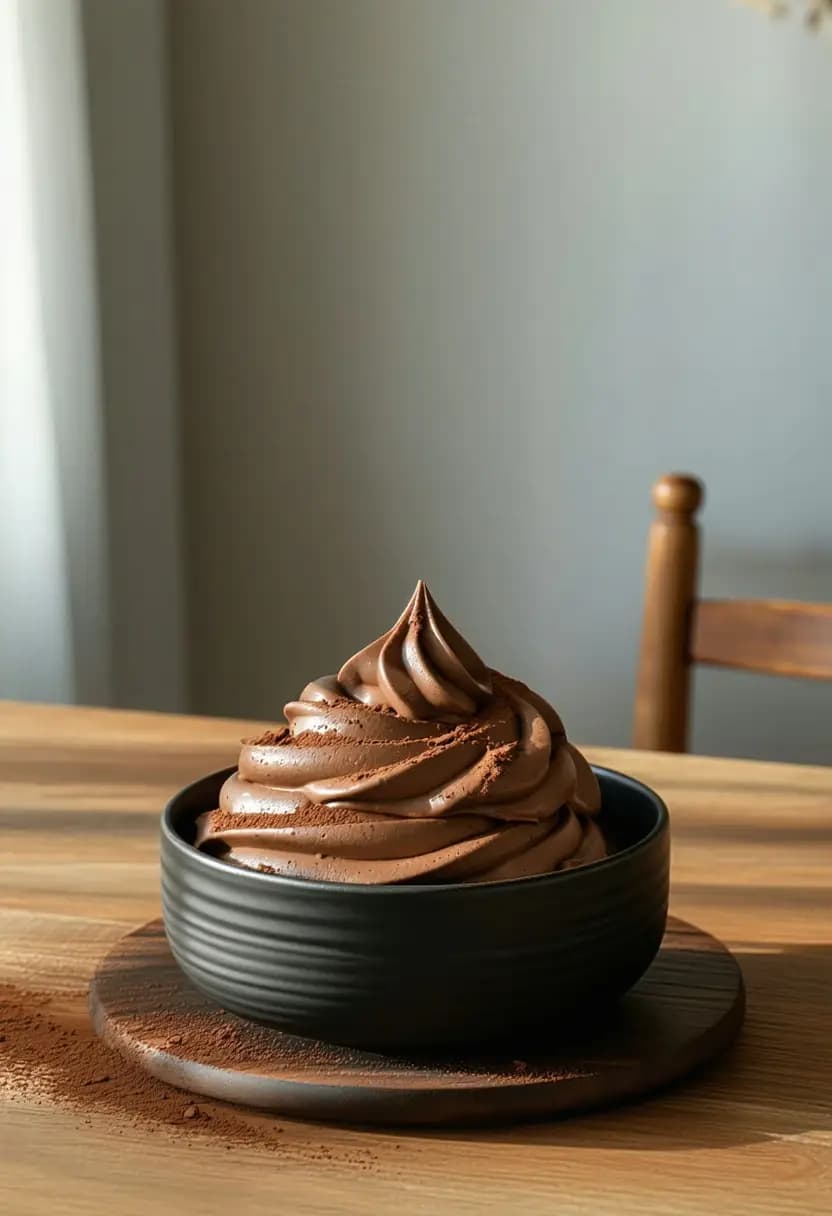 Receita de Mousse de Chocolate Seda