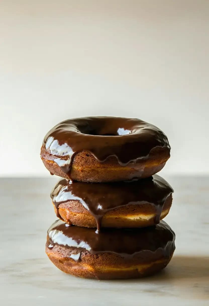 Receita de Donuts Simples de Chocolate