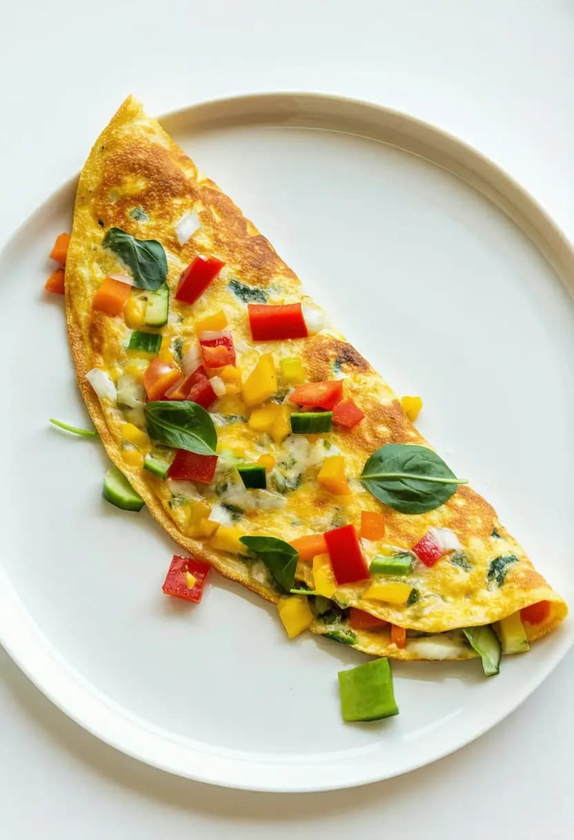 Receita de Omelete Simples de Legumes