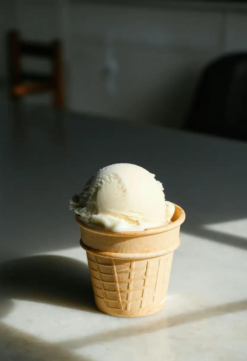 Receita de Sorvete Cremoso de Baunilha