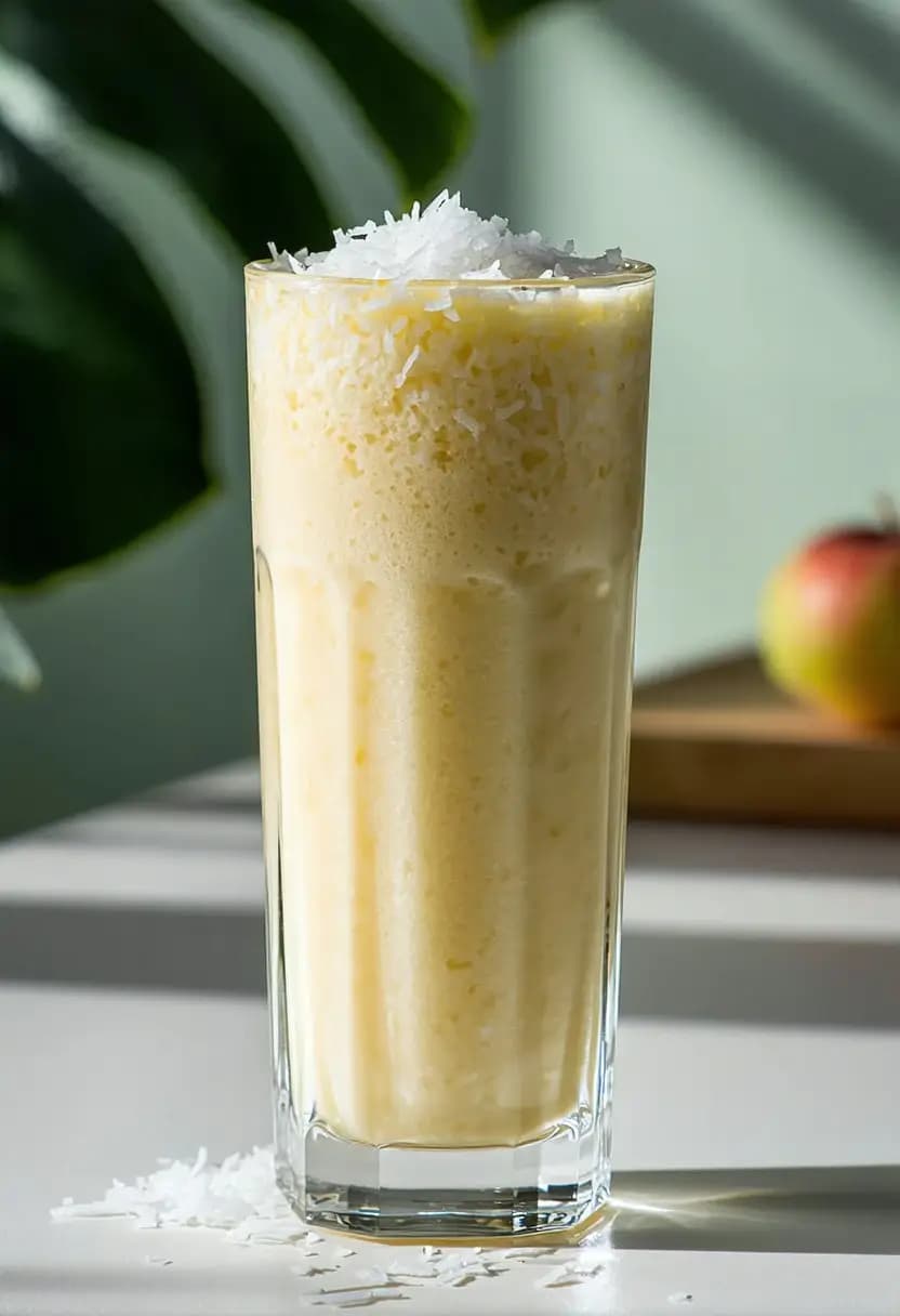 Receita de Smoothie de Abacaxi e Coco