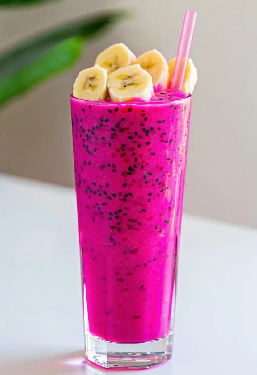 Receita de Smoothie de Pitaya e Banana