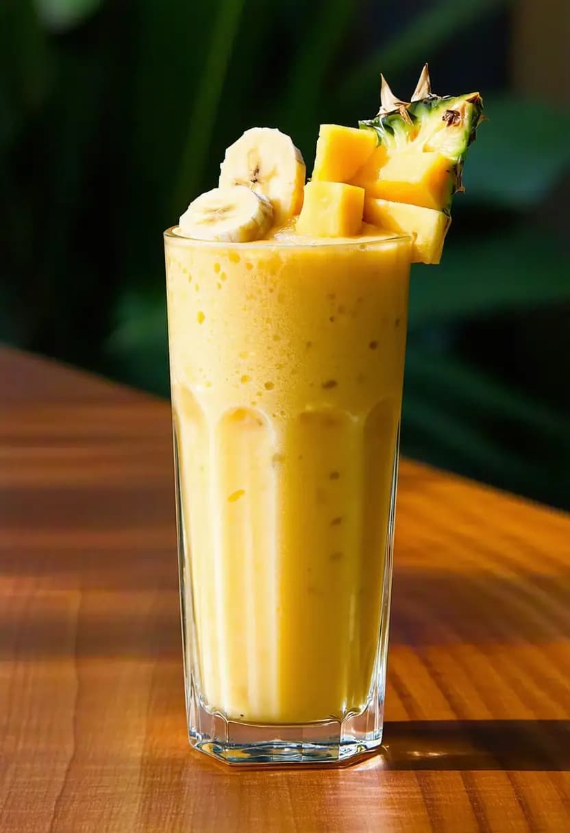 Receita de Smoothie Tropical de Frutas