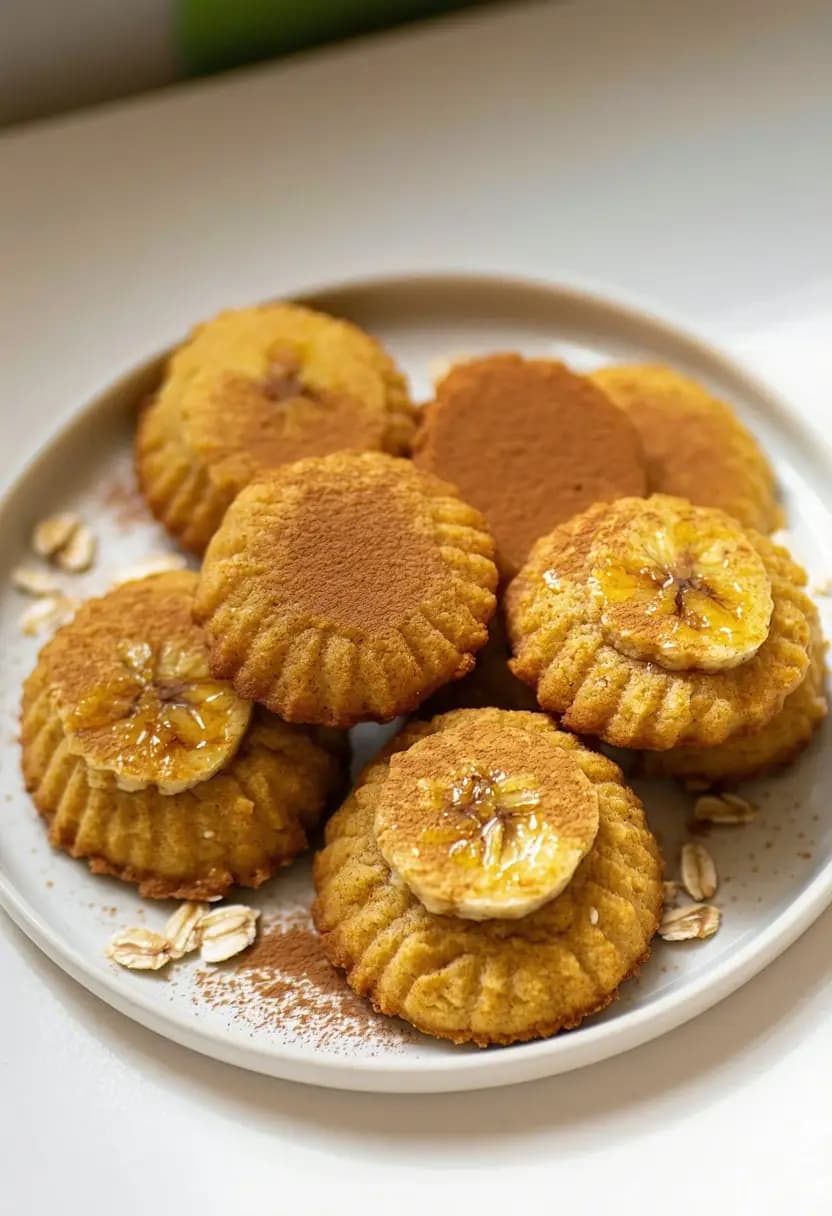 Receita de Snack de Banana e Aveia
