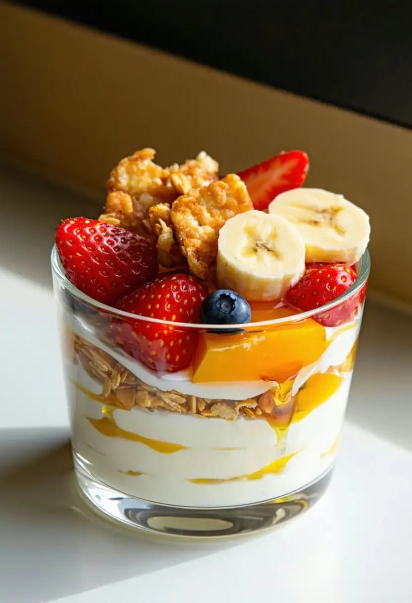 Receita de Snack de Iogurte Grego com Mel