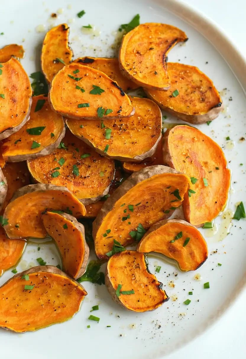Receita de Snacks Assados de Batata Doce