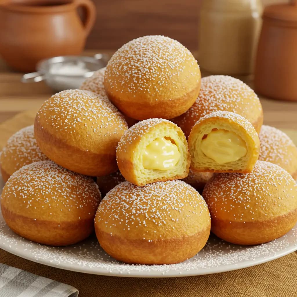 Receita de Sonho de creme