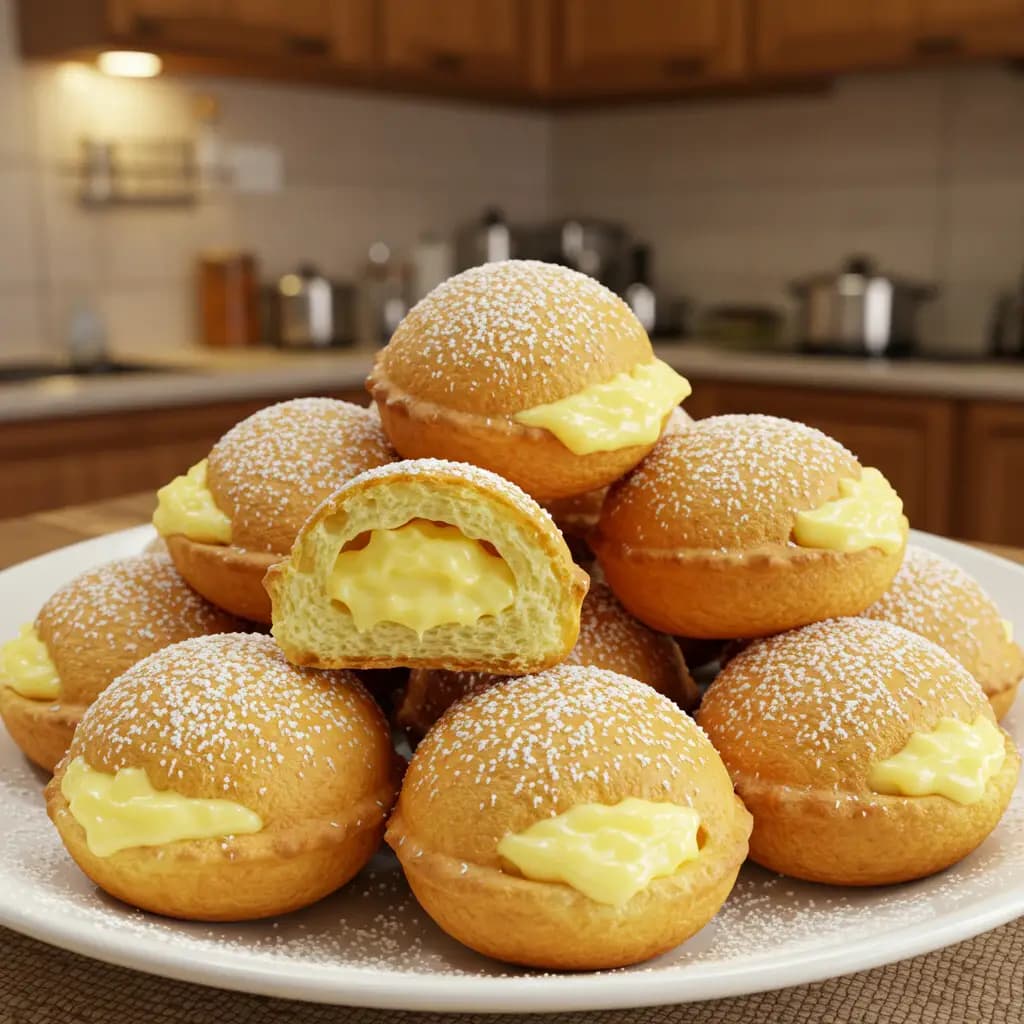 Receita de Sonho de creme