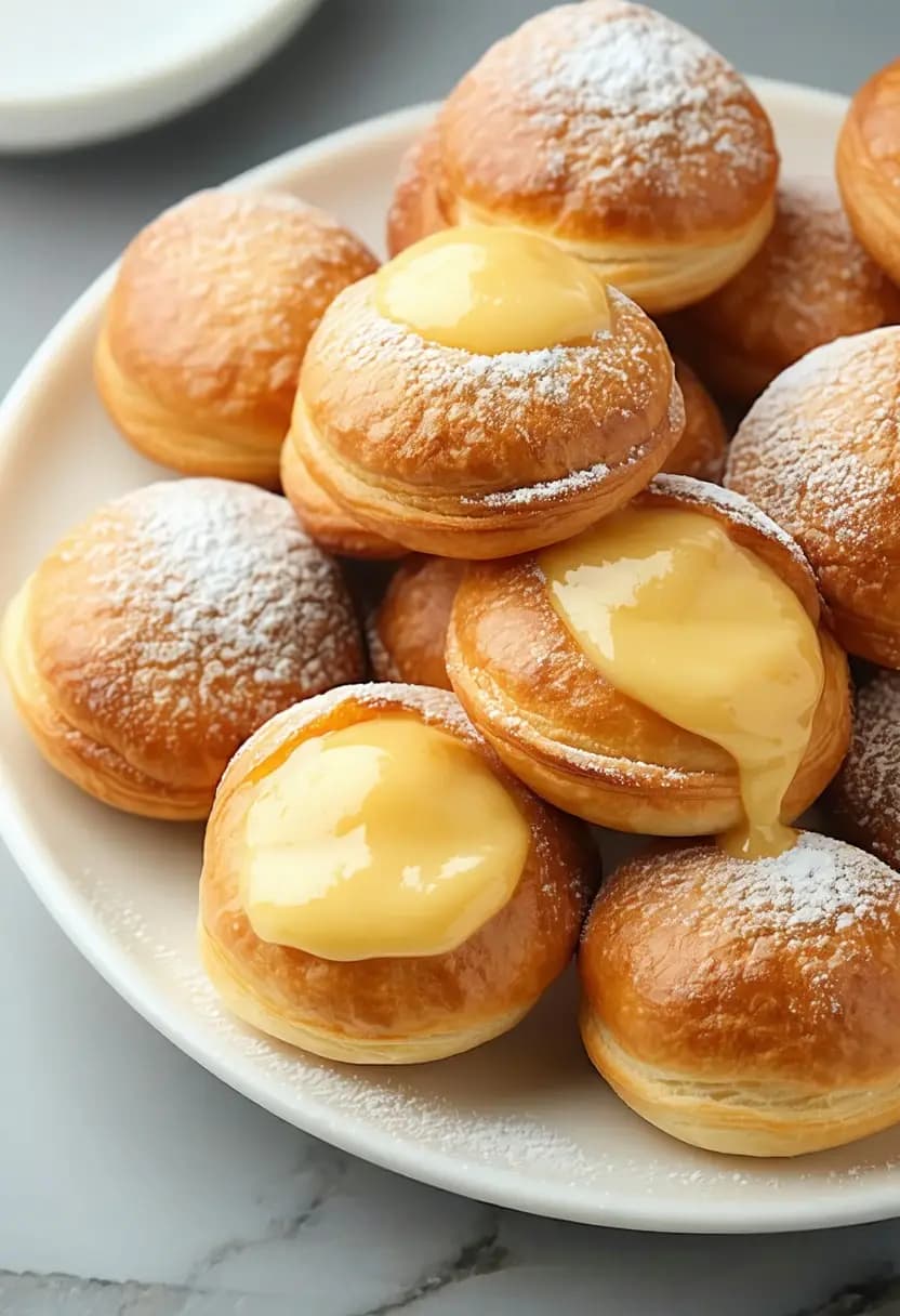 Receita de Sonho de Doce de Leite