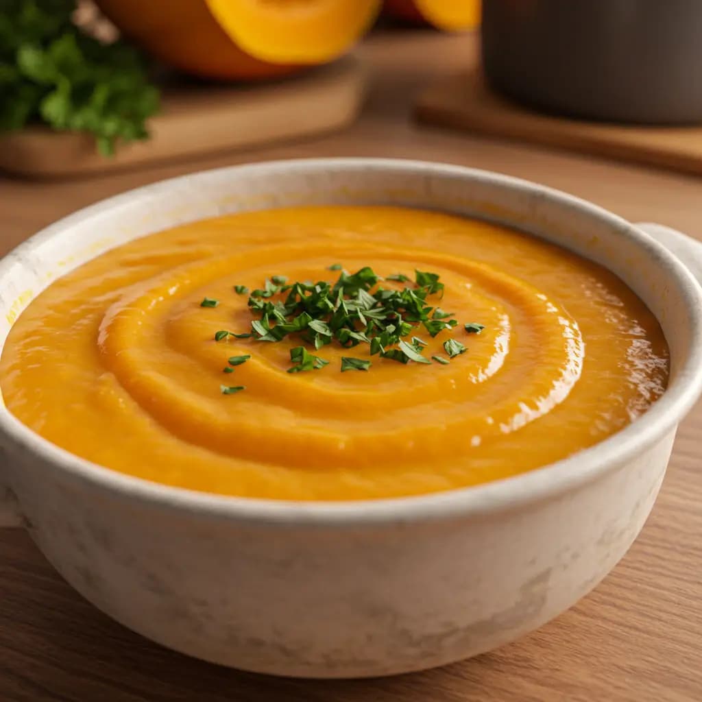 Receita de Sopa de abóbora