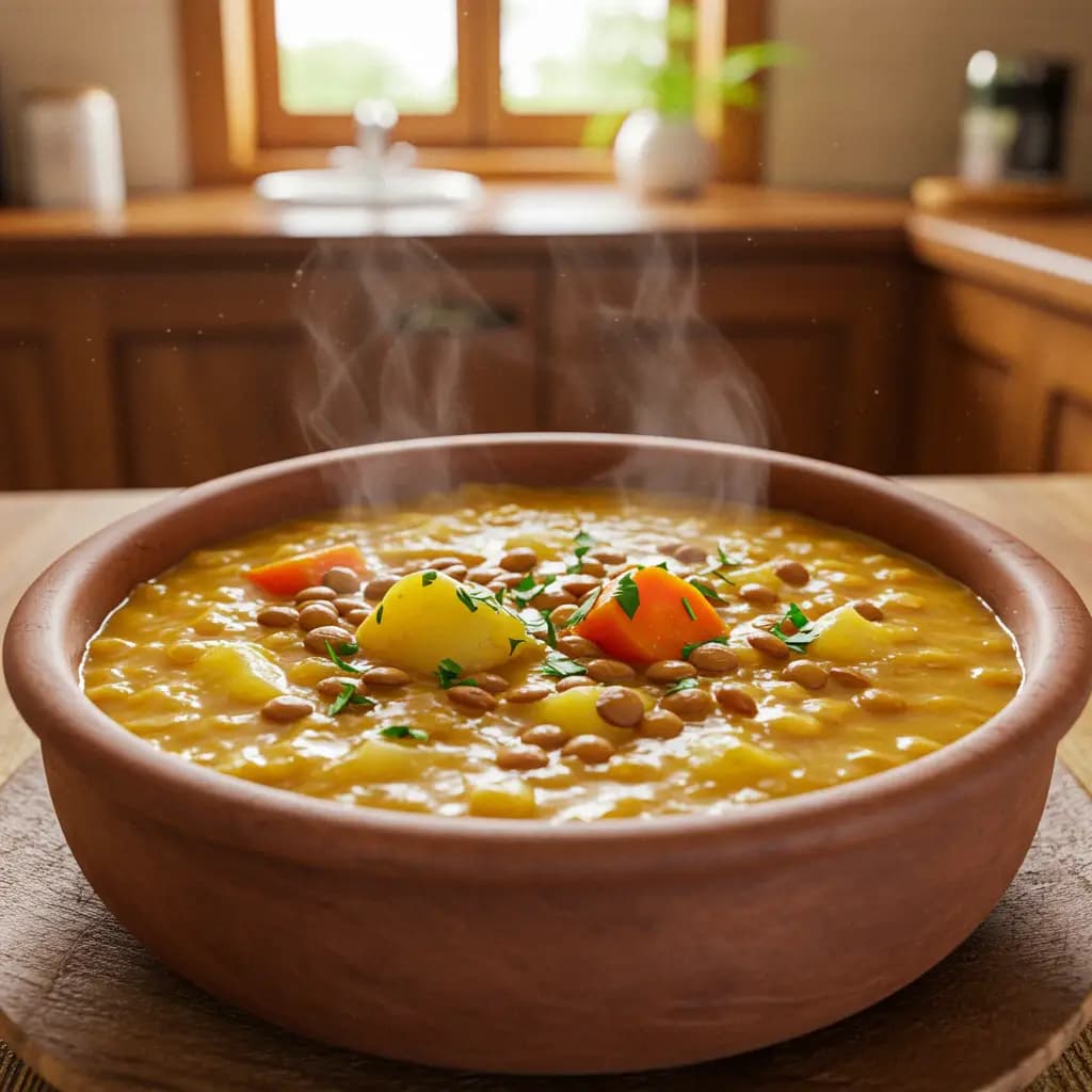 Receita de Sopa de lentilha