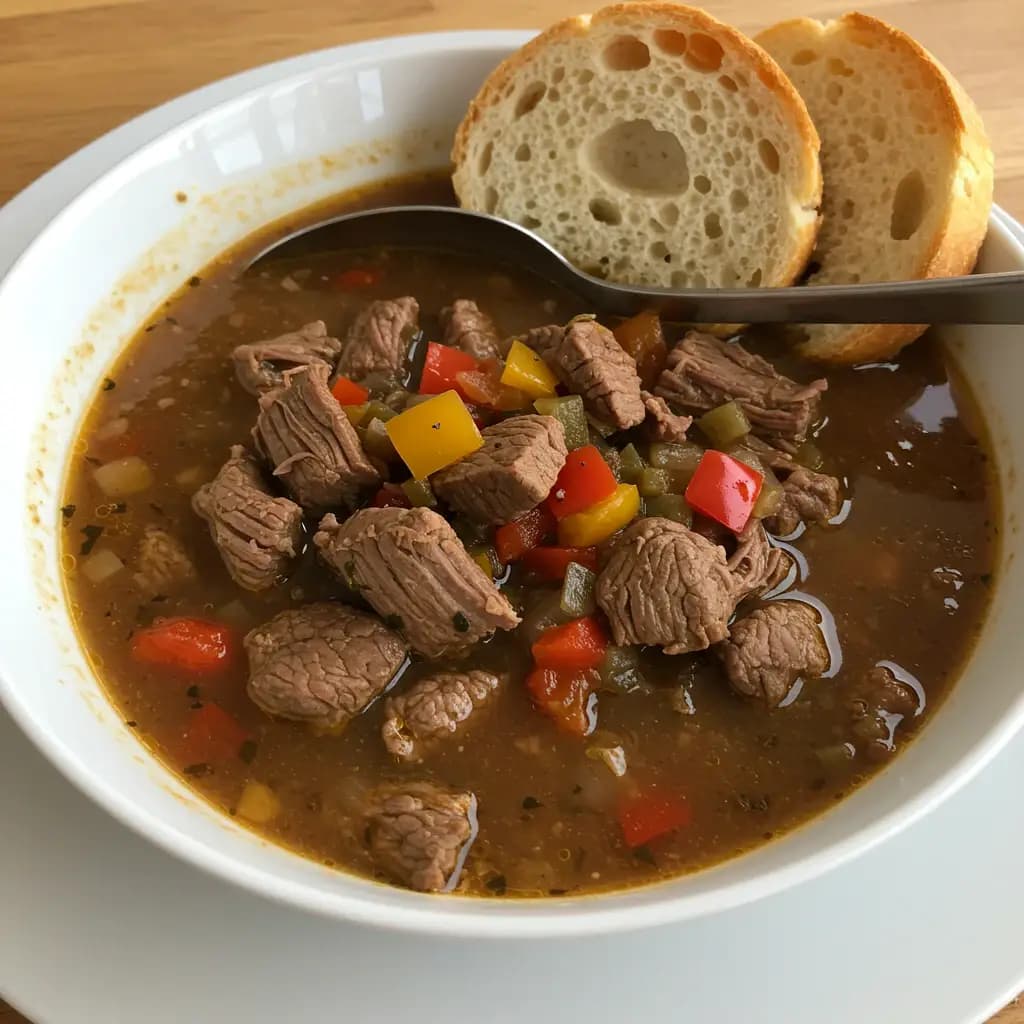 Receita de Sopa Goulash de Carne