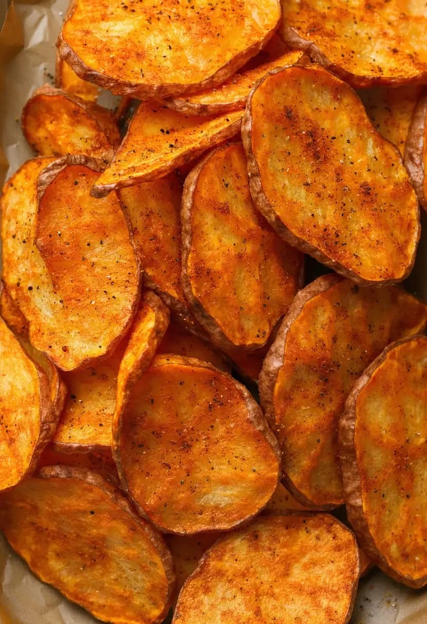 Receita de Chips de Batata Doce Apimentadas