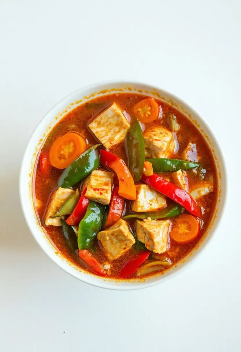 Receita de Curry Vermelho Tailandês Picante