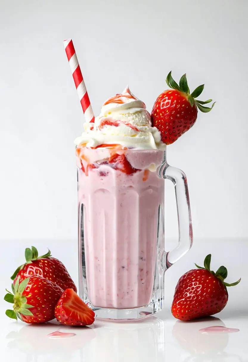 Milkshake de Morango Perfeito