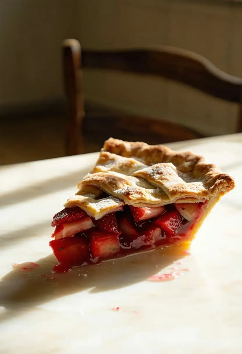 Receita de Torta de Morango e Rúbarbo