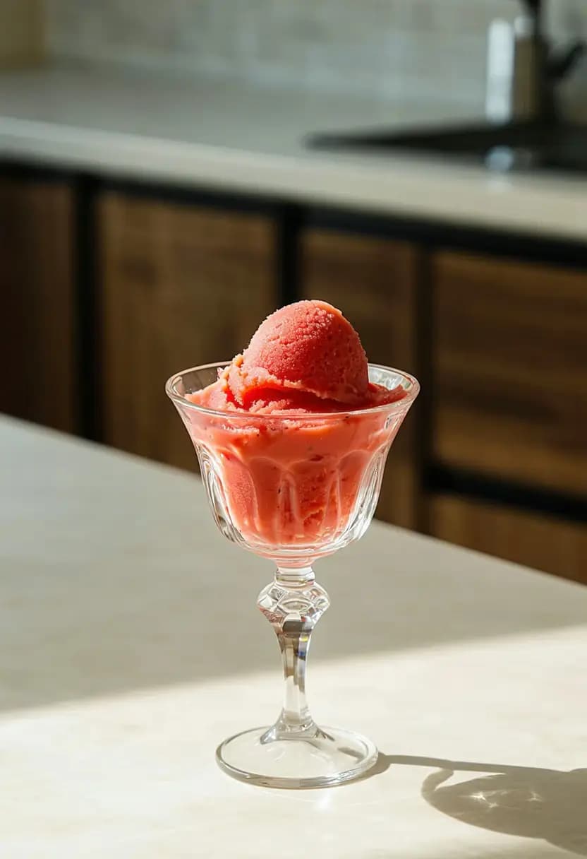 Receita de Sorvete de Morango