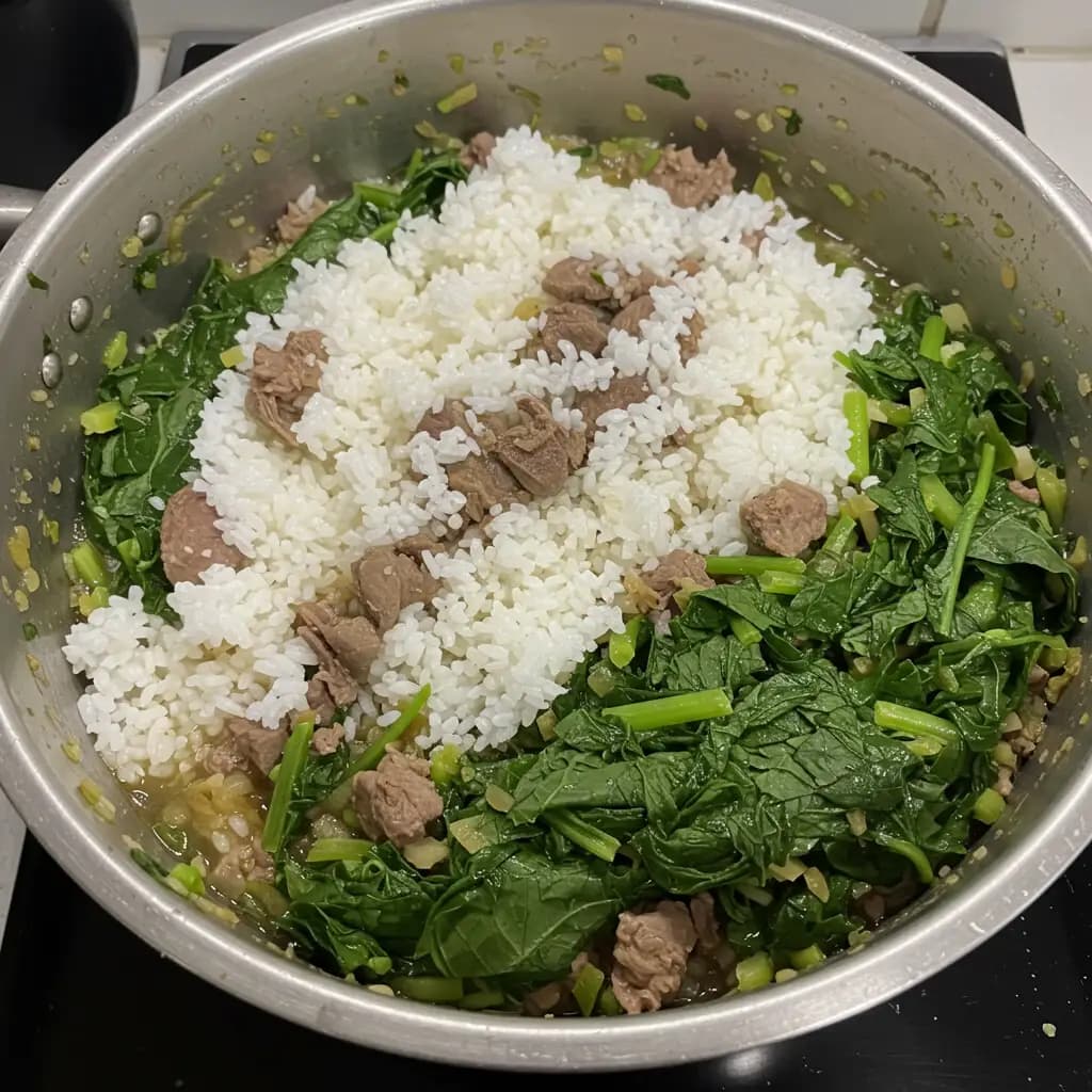 Receita de Suan com arroz juntos