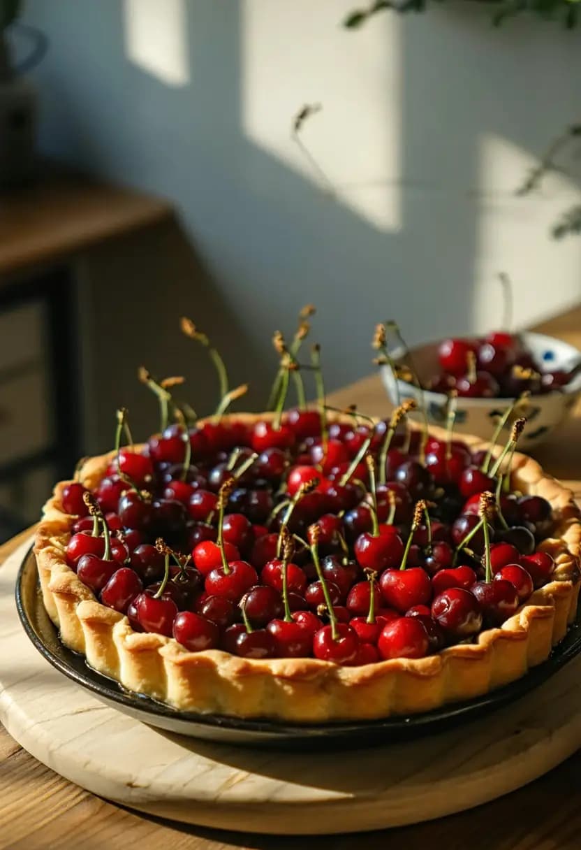 Receita de Clafoutis de Cereja Doce