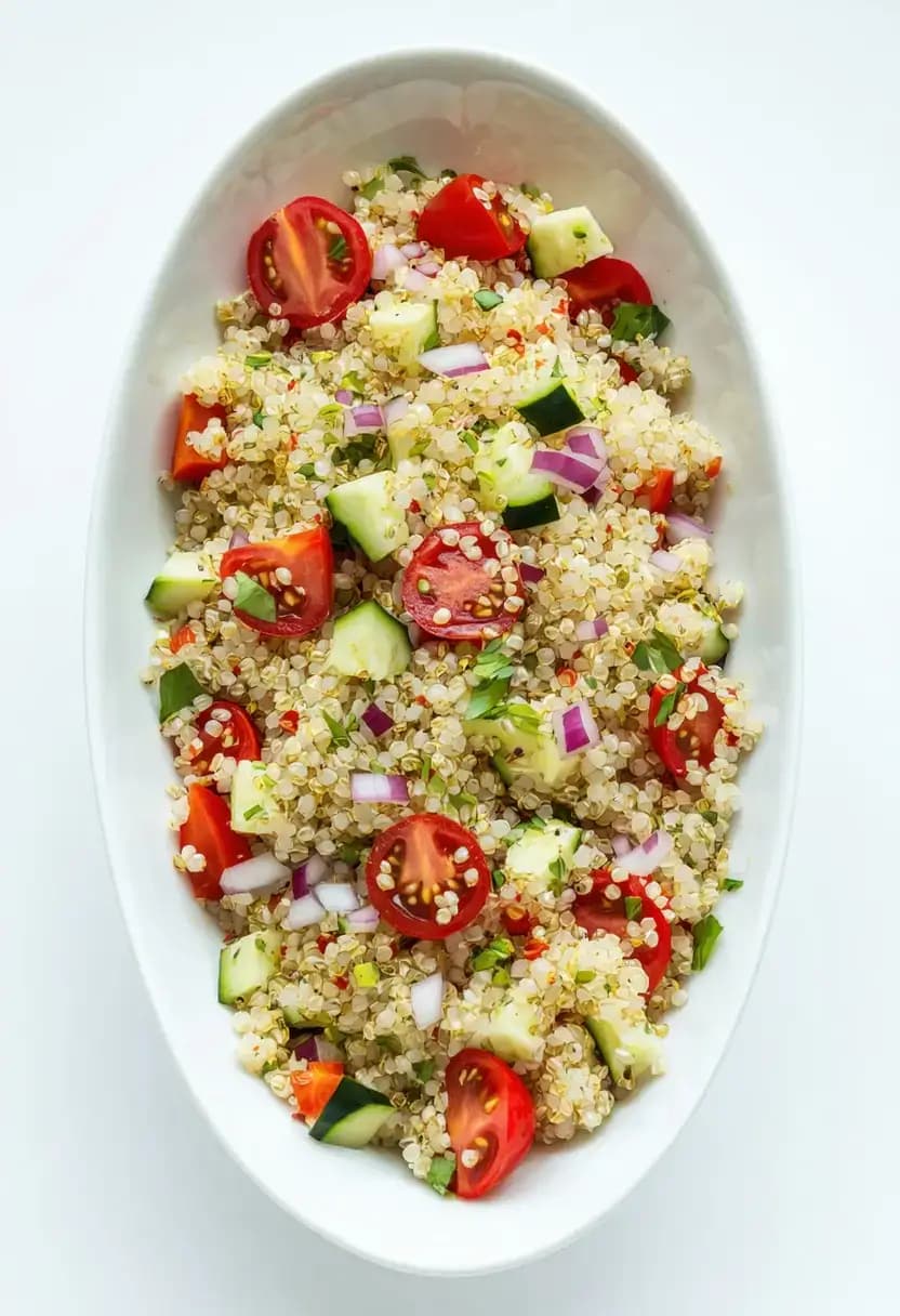 Receita de Tabule de Quinoa e Ervas