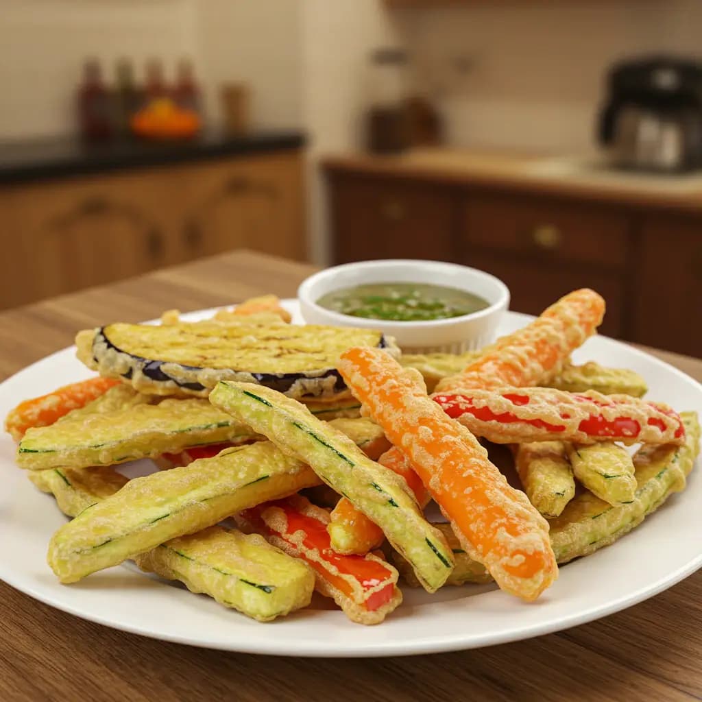 Receita de Tempurá de legumes