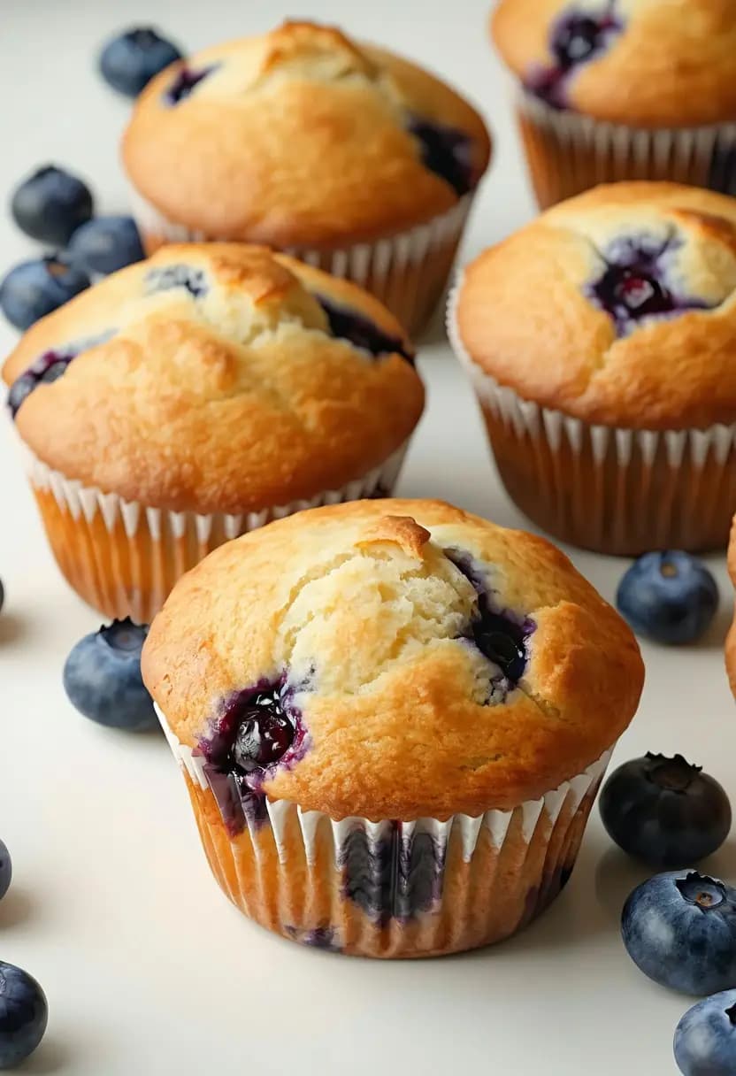 Receita de Muffins de Mirtilo Macios