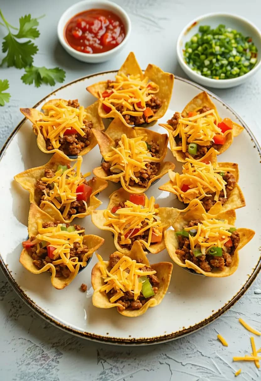 Receita de Mini Copos de Taco