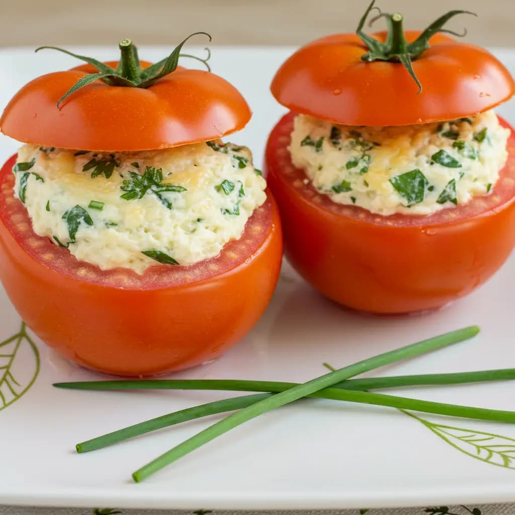Receita de Tomates Recheados Light