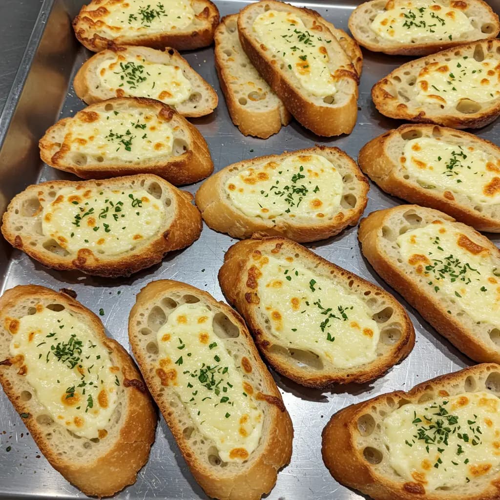 Receita de Torradas ao alho