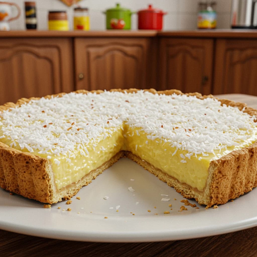 Receita de Torta cremosa de coco
