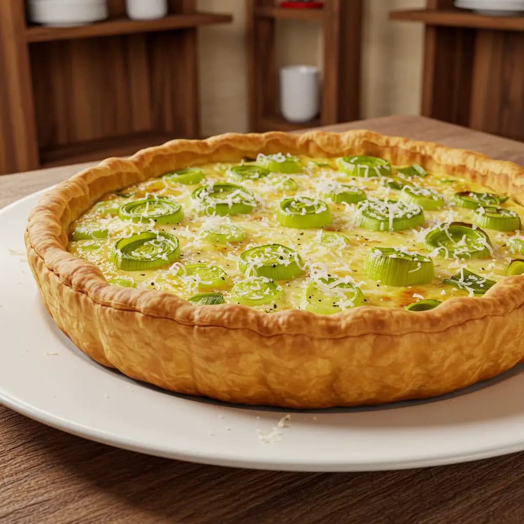 Receita de Torta de alho poró