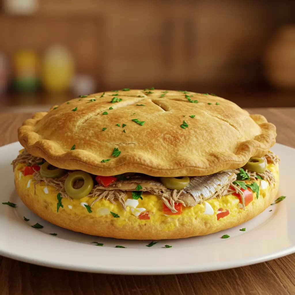 Receita de Torta de sardinha