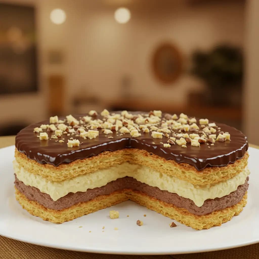 Receita de Torta de Waffer ou Bis